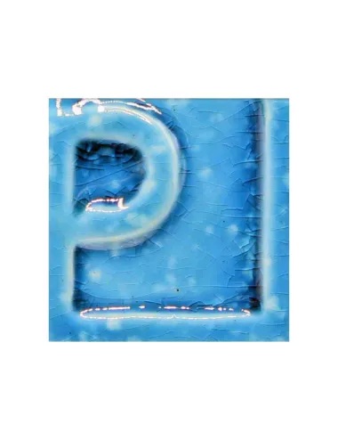 Émail faïence liquide opaque à effet Moucheté Turquoise sans plomb EESP40 – 250 g