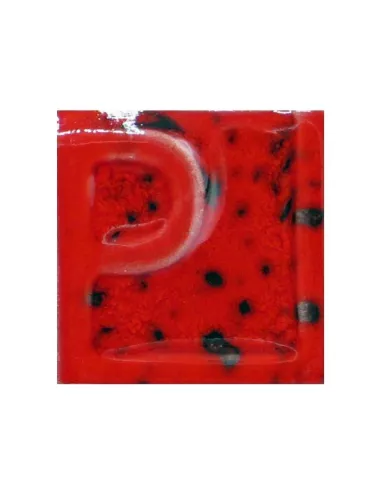 Émail faïence liquide opaque à effet Moucheté Fraise sans plomb EESP41 – 250 g