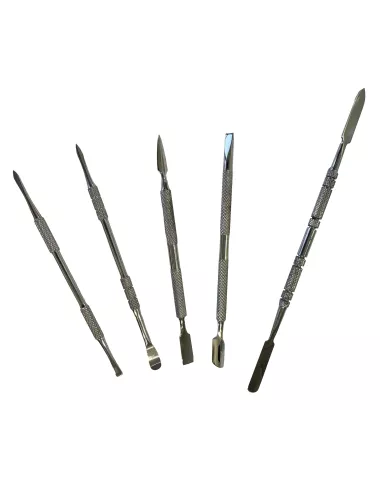 Kit de 5 outils inox pour céramique KIT5OUTILSINOX – 10 embouts de modelage
