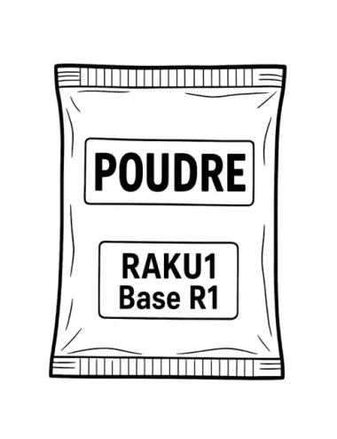 Émail faïence & Raku Base R1 – Émail céramique
