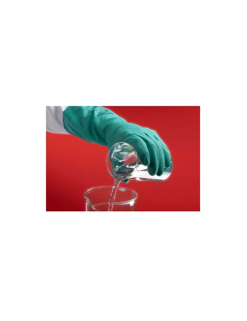 GANTS PVC MANIPULATION FIBRE OU LIQUIDE L 330 MM TAILLE 9
