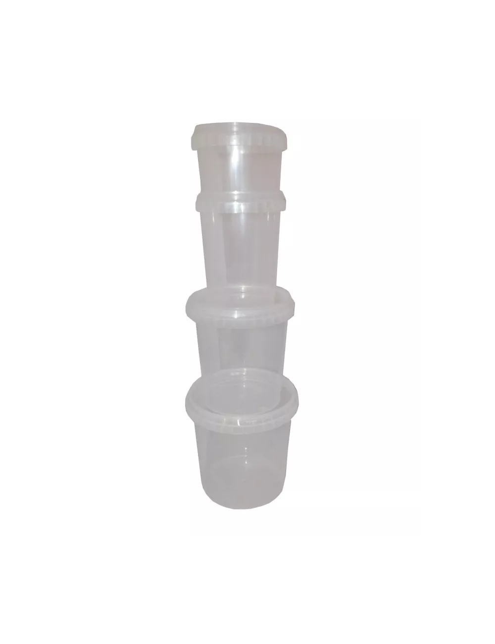 POT PLASTIQUE AVEC COUVERCLE ETANCHE 280ML