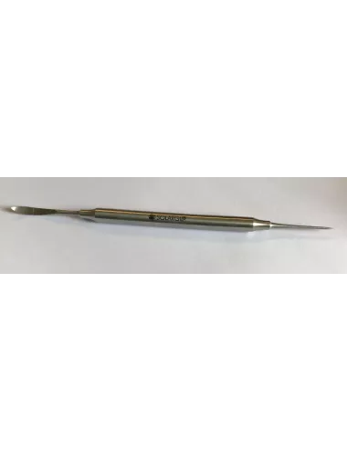 FR458 outil de sculpture inox double aiguille et spatule flèche