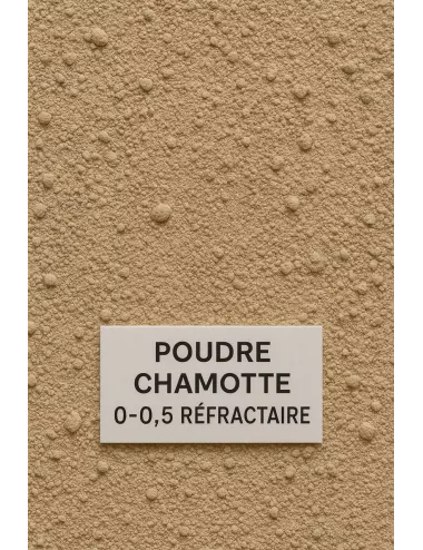 Chamotte réfractaire 0–0,5 mm pour céramique – CHAM005