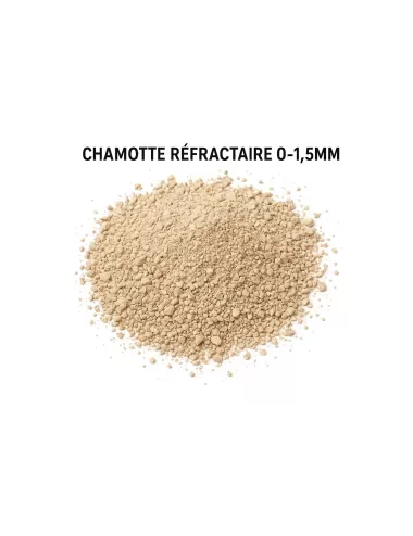 Chamotte réfractaire 0–1,5 mm pour céramique – CHAM015