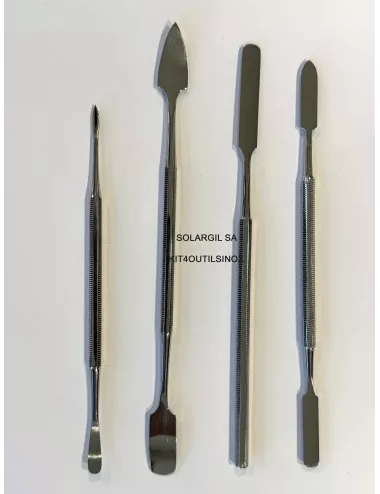 Kit de 4 outils inox pour céramique KIT4OUTILSINOX – Sculpture et modelage