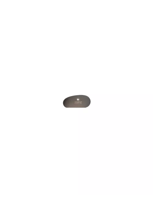 ESTEQUE INOX DEMI-OVALE RIGIDE 90 x 45 MM
