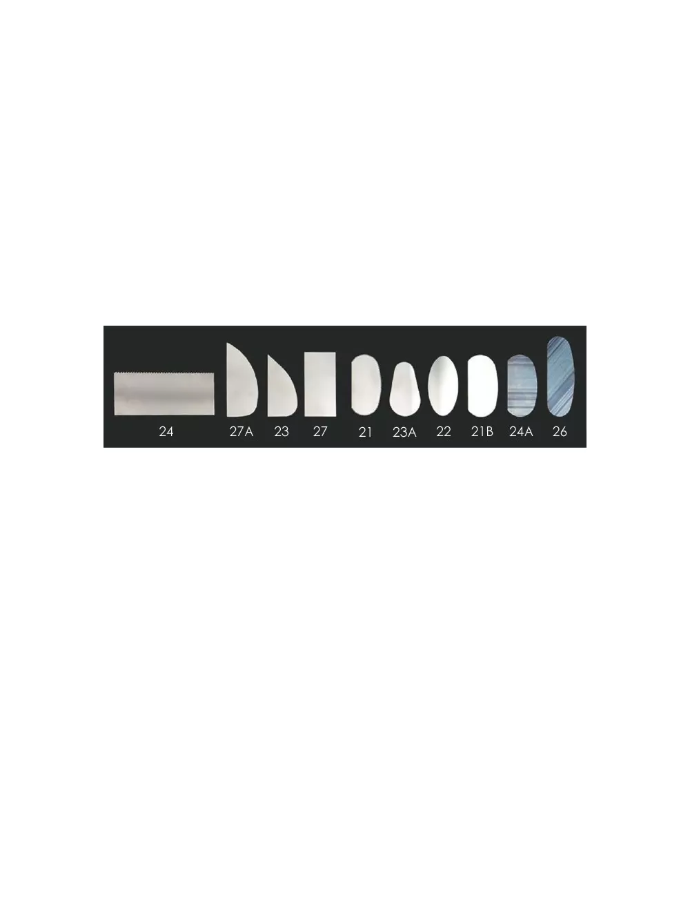 ESTEQUE METAL RECTANGULAIRE DENTELEE RIGIDE