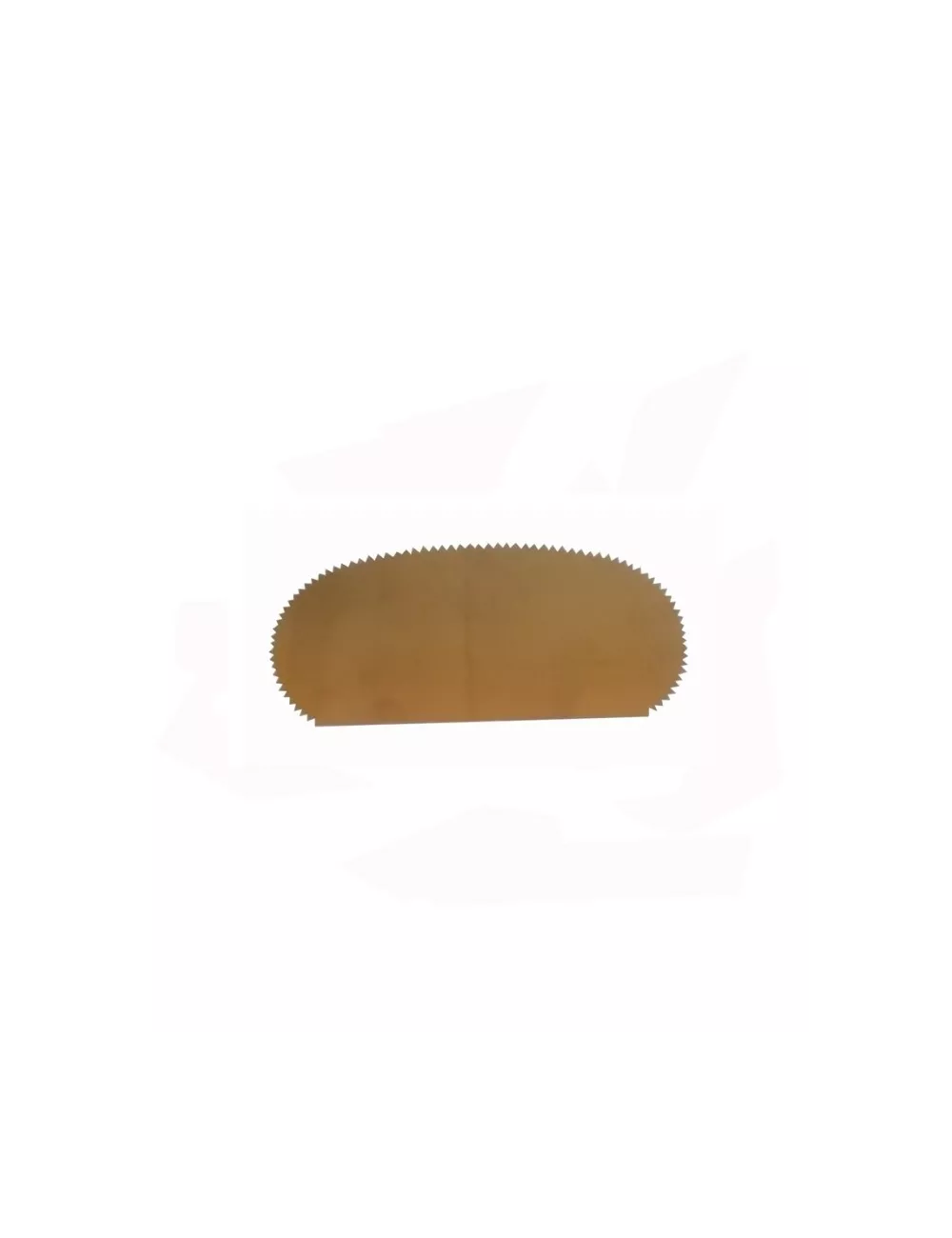 ESTEQUE METAL  DEMI-OVALE SOUPLE CRANTEE