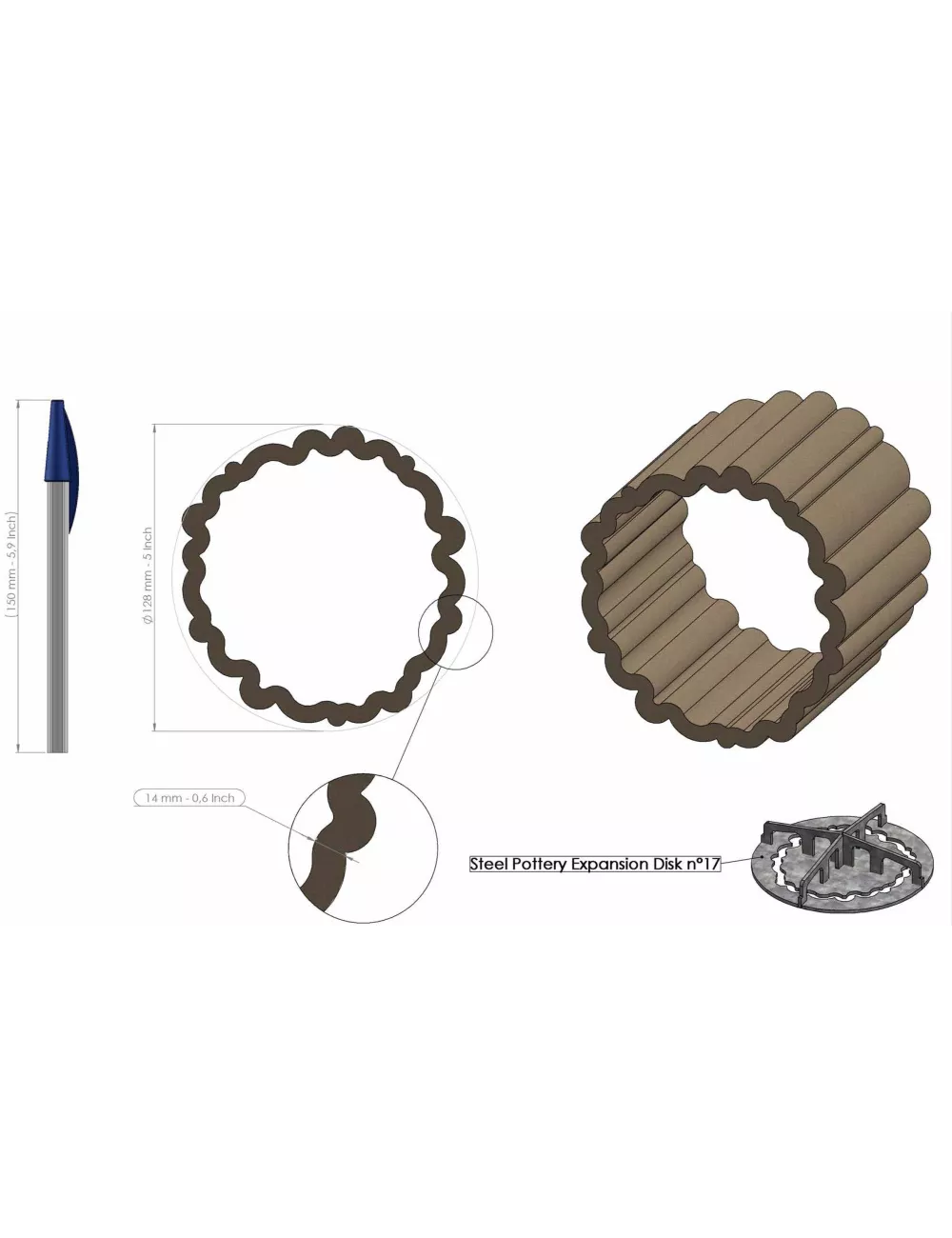 PROFIL EXPANSION CREUX 17 SP95