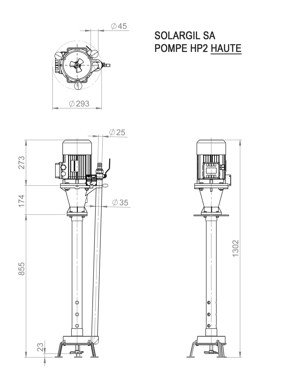 POMPE VERTICALES EN INOX 2.2 KW - BVG 2.2