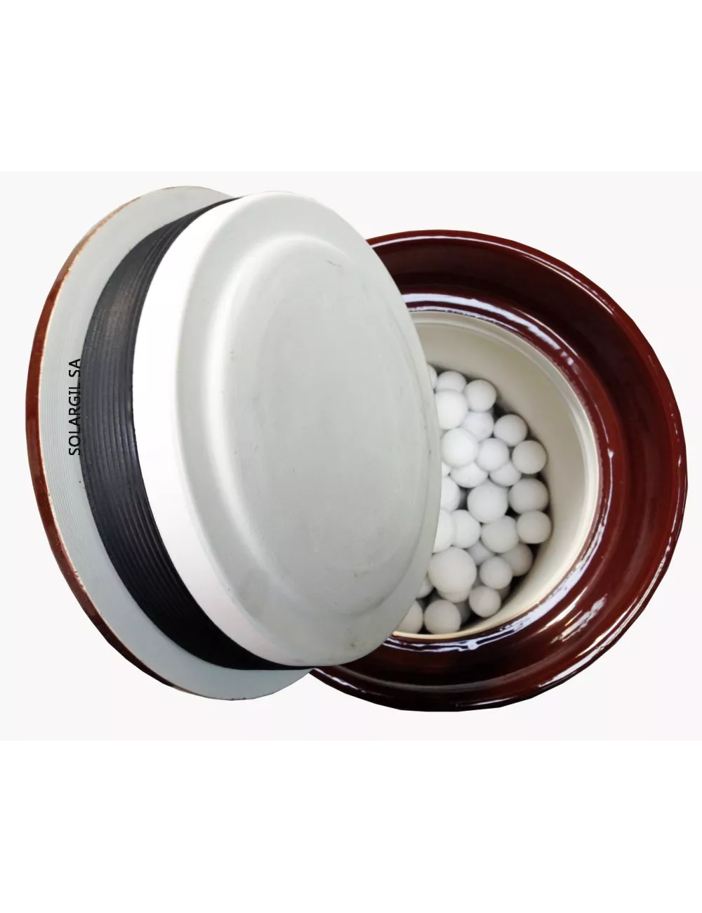 JARRE ALUMINE 10 L AVEC BILLES DIM EXT Ø 300 * H 400 MM - MGSR100.0