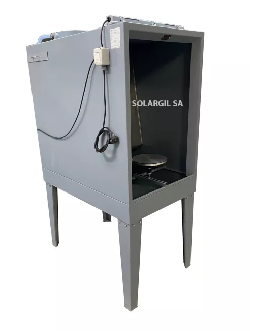 CABINE D'EMAILLAGE INOX CPA5 ETROITE A RIDEAU D'EAU
