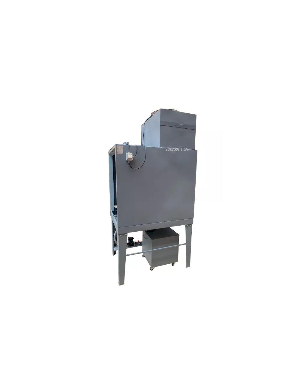CABINE D'EMAILLAGE CPA2-INOX RECYCLE  RIDEAU D'EAU SS SORTIE EXT
