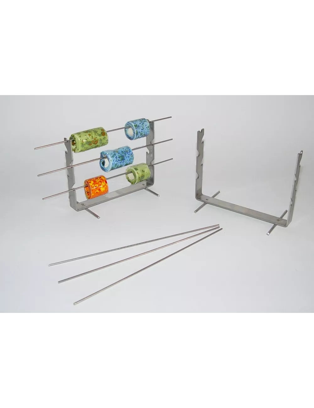 SUPPORT DE PERLE SIMPLE 3 BARRES H95 MM 1200°C