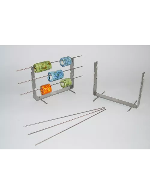 SUPPORT DE PERLE SIMPLE 3 BARRES H95 MM 1200°C