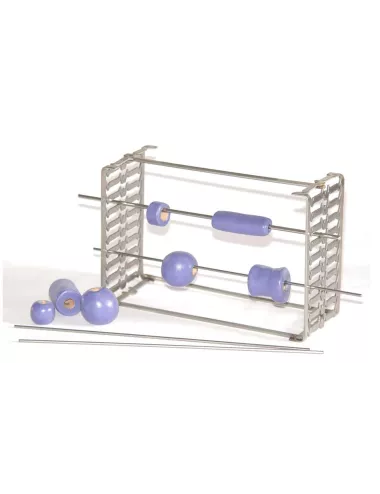 SUPPORT MULTIPLE POUR PERLE 6 BARRES H130 P80 MM 1200°C