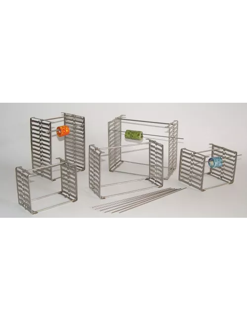 SUPPORT MULTIPLE POUR PERLE 6 BARRES H130 P80 MM 1200°C