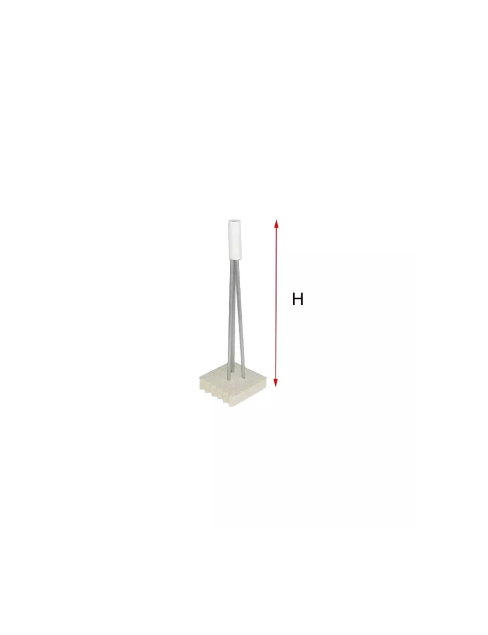 SUPPORT POUR PIÉCE CREUSE H150 MM 1200°C