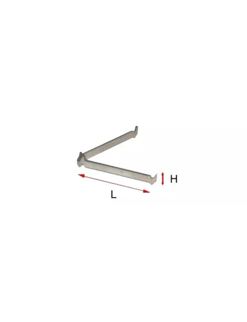 SUPPORT REFRAC. METAL PLAT Diam. 25 mm 1200°C