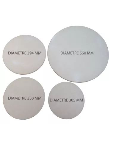 Plaque réfractaire ronde PLAREF3530 – Ø 350 mm, 1340°C
