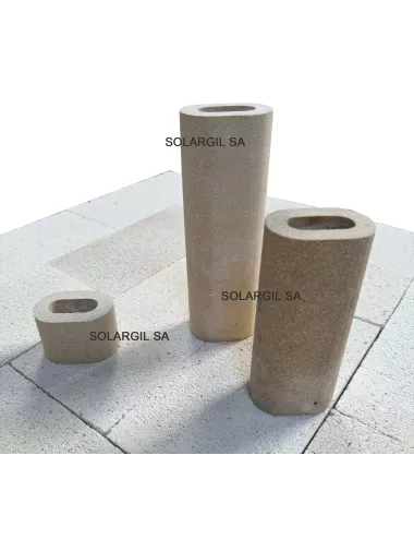 PILIER H 800 mm Diam.60*42 mm OVALE 1350°C