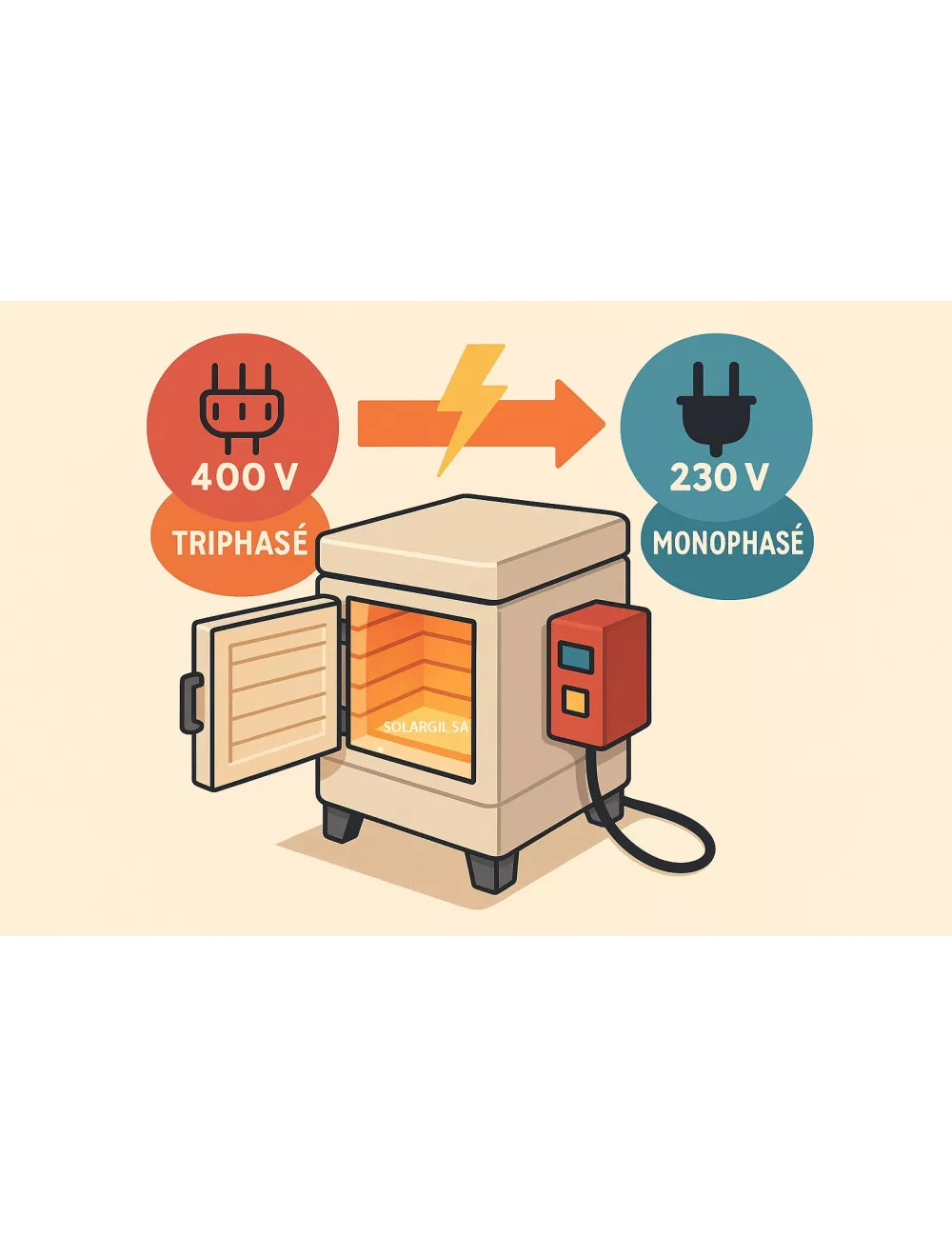 PASSAGE DE 400V EN 230 V