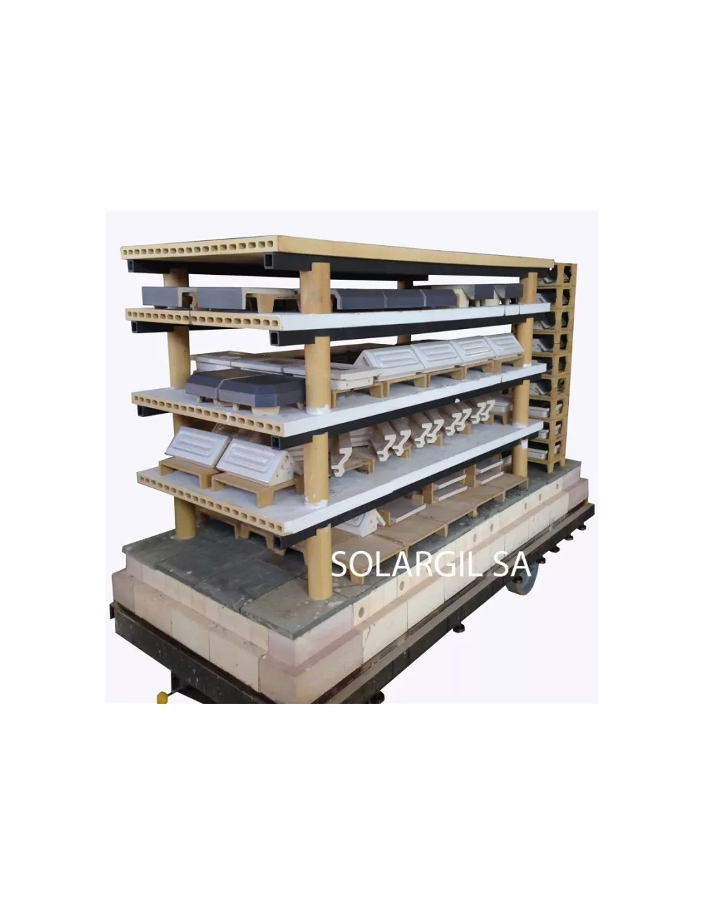 BARRE CREUSE DE CARBURE DE SILICIUM 40*40*2000 MM