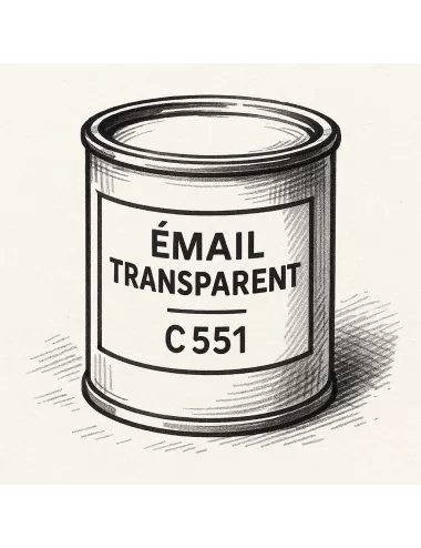 ÉMAIL FAÏENCE TRANSPARENT INCOLORE BRILLANT C551