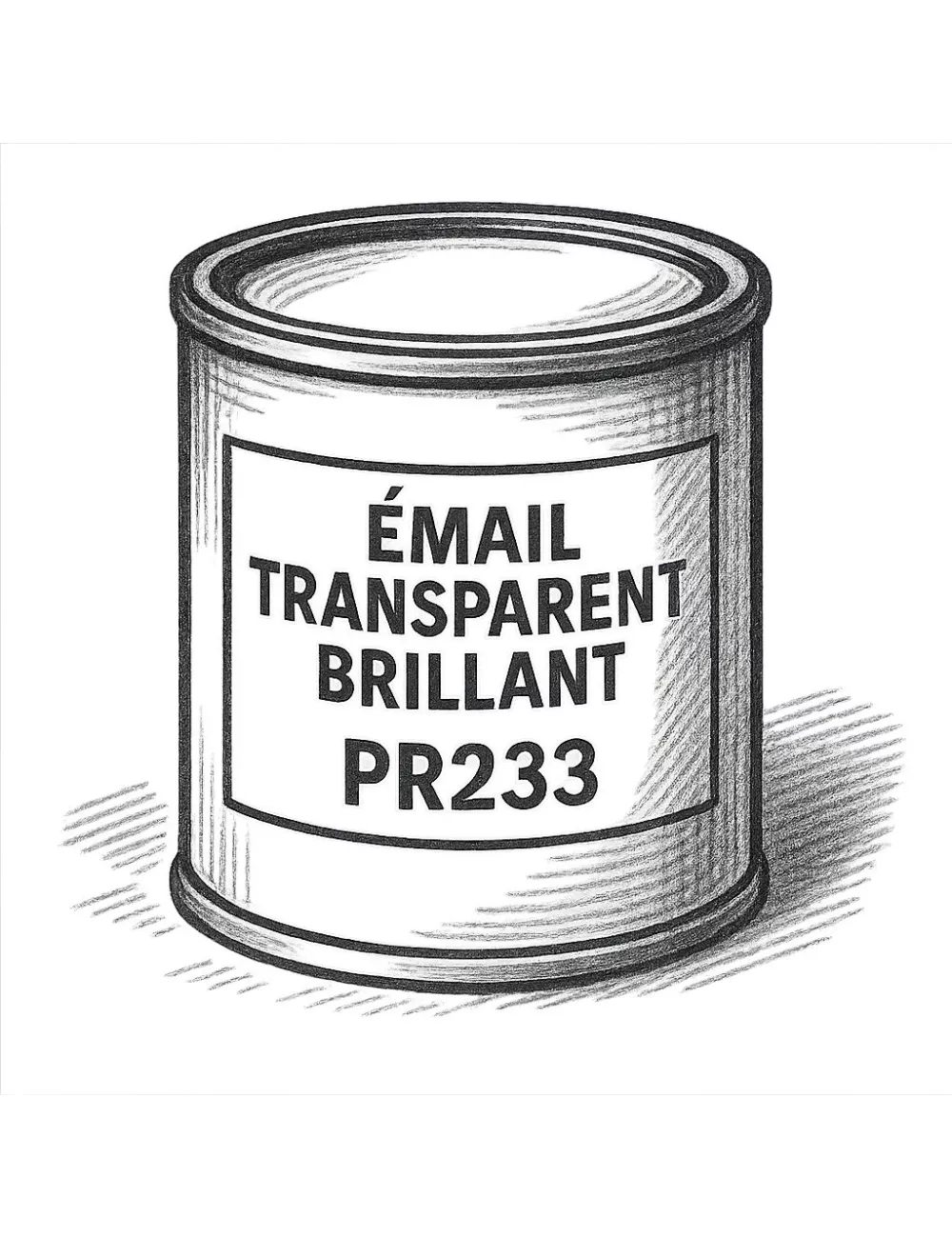 ÉMAIL FAÏENCE TRANSPARENT INCOLORE BRILLANT PR233