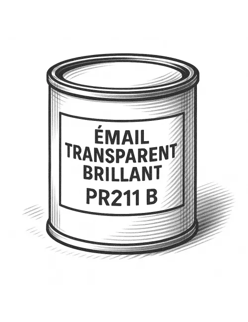 ÉMAIL FAÏENCE TRANSPARENT INCOLORE BRILLANT PR211B