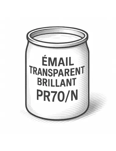 Émail faïence transparent sans plomb Incolore brillant PR70/N