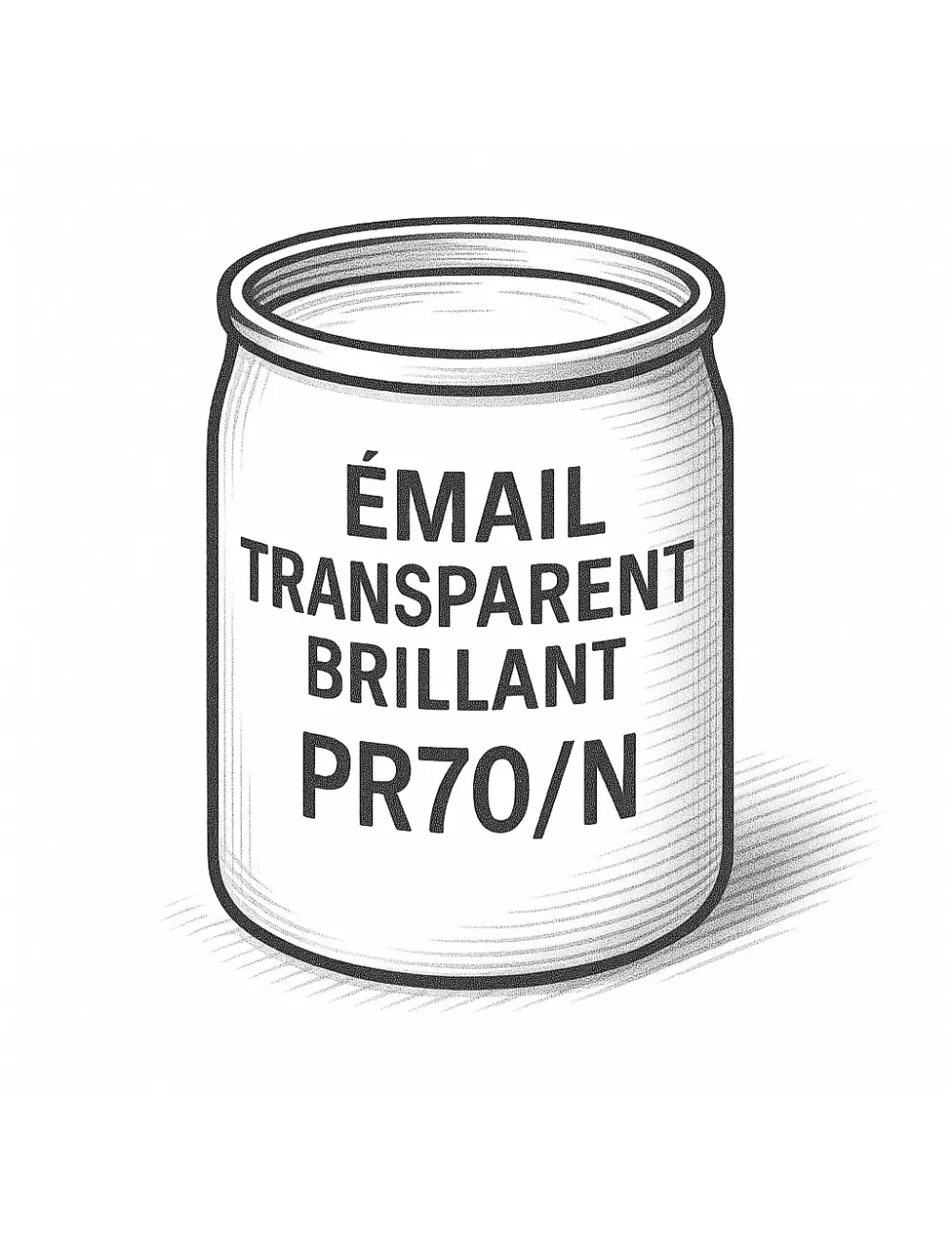 ÉMAIL FAÏENCE TRANSPARENT SANS PLOMB INCOLORE BRILLANT PR70/N
