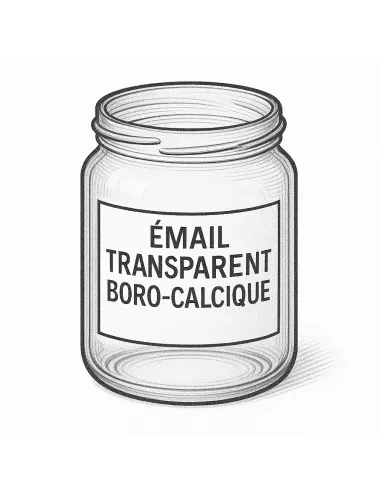 Émail faïence transparent Boro-Calcique Incolore PR1000/N (FR8)