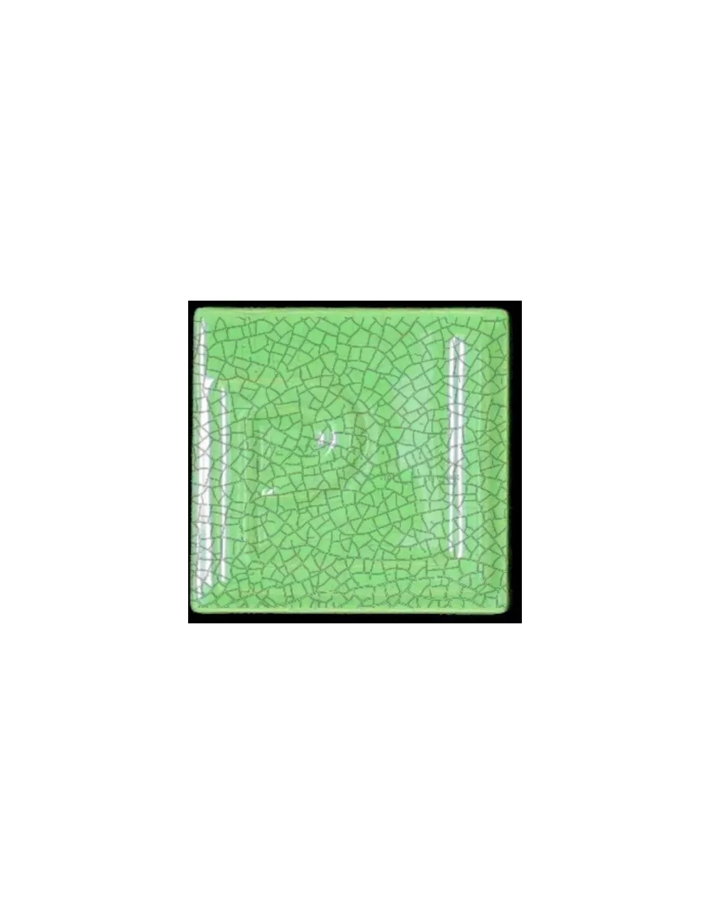 ÉMAIL FAÏENCE OPAQUE CRAQUELÉ BRILLANT VERT VICTORIA 5935 ex E31018/5