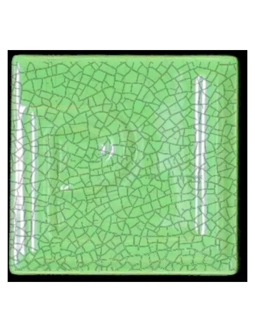 ÉMAIL FAÏENCE OPAQUE CRAQUELÉ BRILLANT VERT VICTORIA 5935 ex E31018/5
