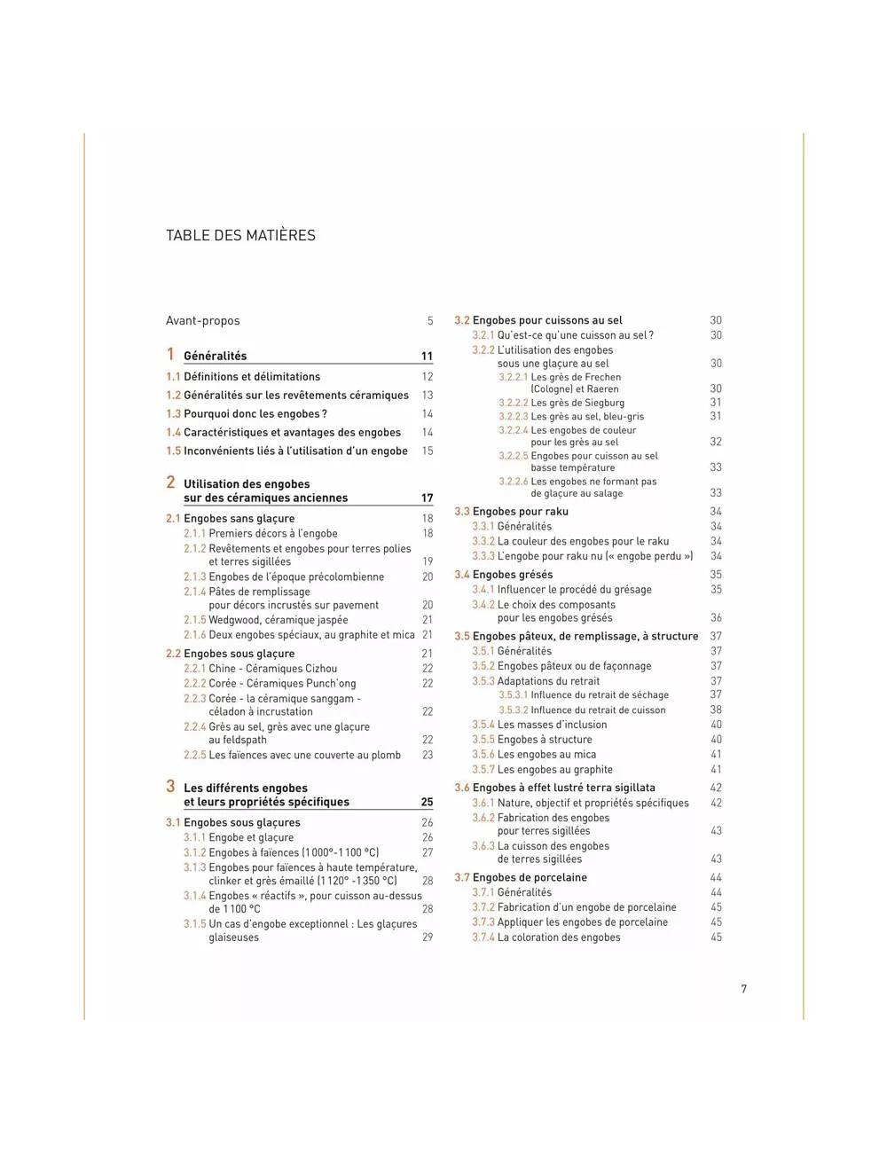 LIVRE ENGOBES ET AUTRES REVETEMENTS ARGILEUX EN CERAMIQUE