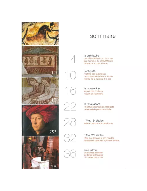 LIVRE HISTOIRE DE L'OCRE À TRAVERS DES RECETTES ...