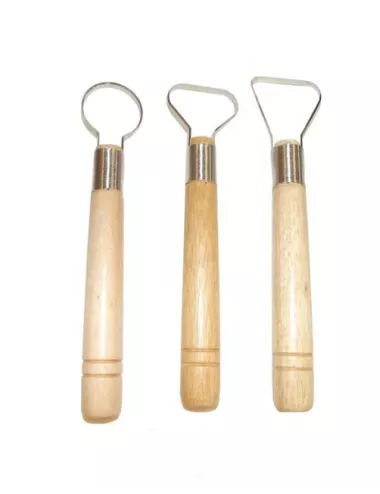 KIT 3 GROSSES MIRETTES COURTES POUR SCULPTURES, FIL COUPANT H.20 CM