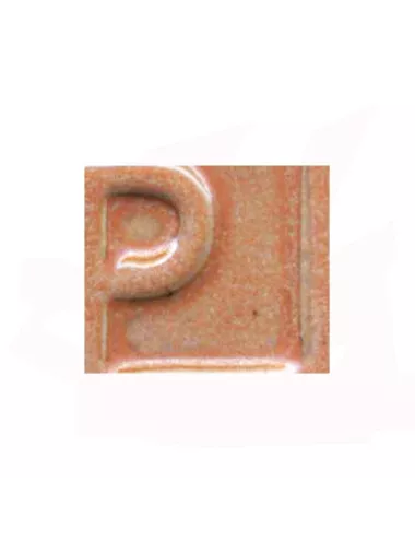 Émail rose saumoné sans plomb 010586 pour grès et porcelaine