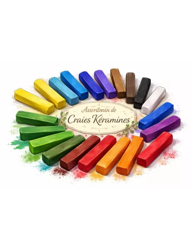 PASTEL KERAMINE BOITE 18 COULEURS