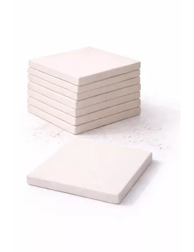 BISCUIT CARREAU FAÏENCE BLANC-CRÈME 150*150*8 MM