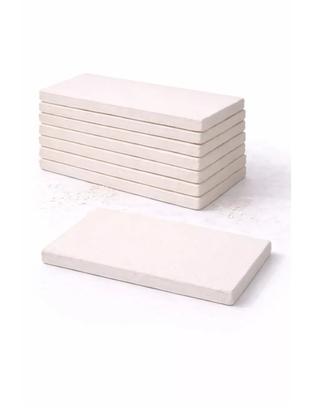 BISCUIT CARREAU FAÏENCE BLANC-CRÈME 300*200*7 MM