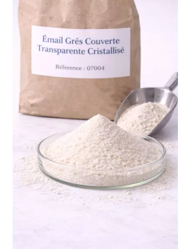 Émail grès couverte transparente cristallisée 07004 | Solargil