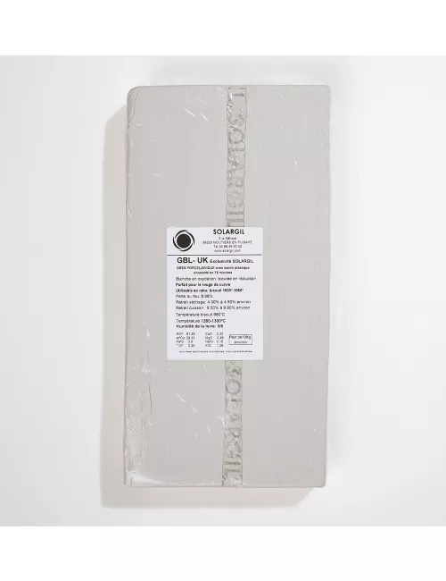 GRÈS BLANC PORCELAINIQUE LISSE - GBL UK - 10 kg