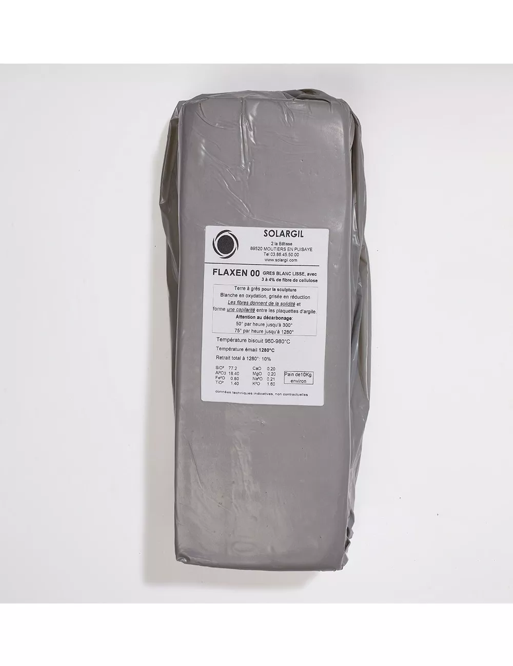 GRÈS BLANC LISSE PAPER CLAYS -FLAXEN00 - 10 kg