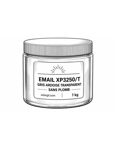 EMAIL XP3250/T GRIS ARDOISE TRANSPARENT SANS PLOMB (jusqu'à fin des s