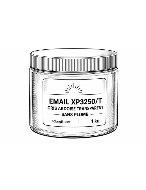 EMAIL XP3250/T GRIS ARDOISE TRANSPARENT SANS PLOMB (jusqu'à fin des s