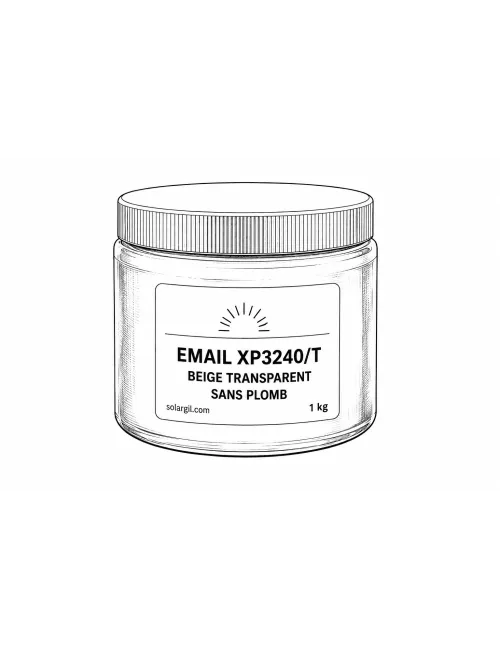 EMAIL XP3240/T BEIGE TRANSPARENT SANS PLOMB (jusqu'à fin des stocks)
