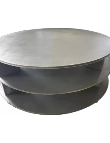 Plaque ronde SiC recristallisé SC1ND305X5 – Ø 305 × 5 mm, 1500°C